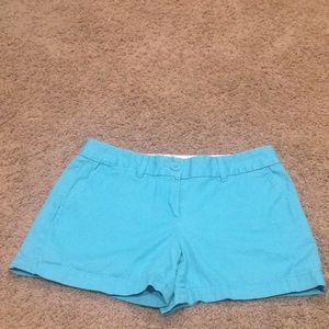 Bright sky blue LOFT chino shorts